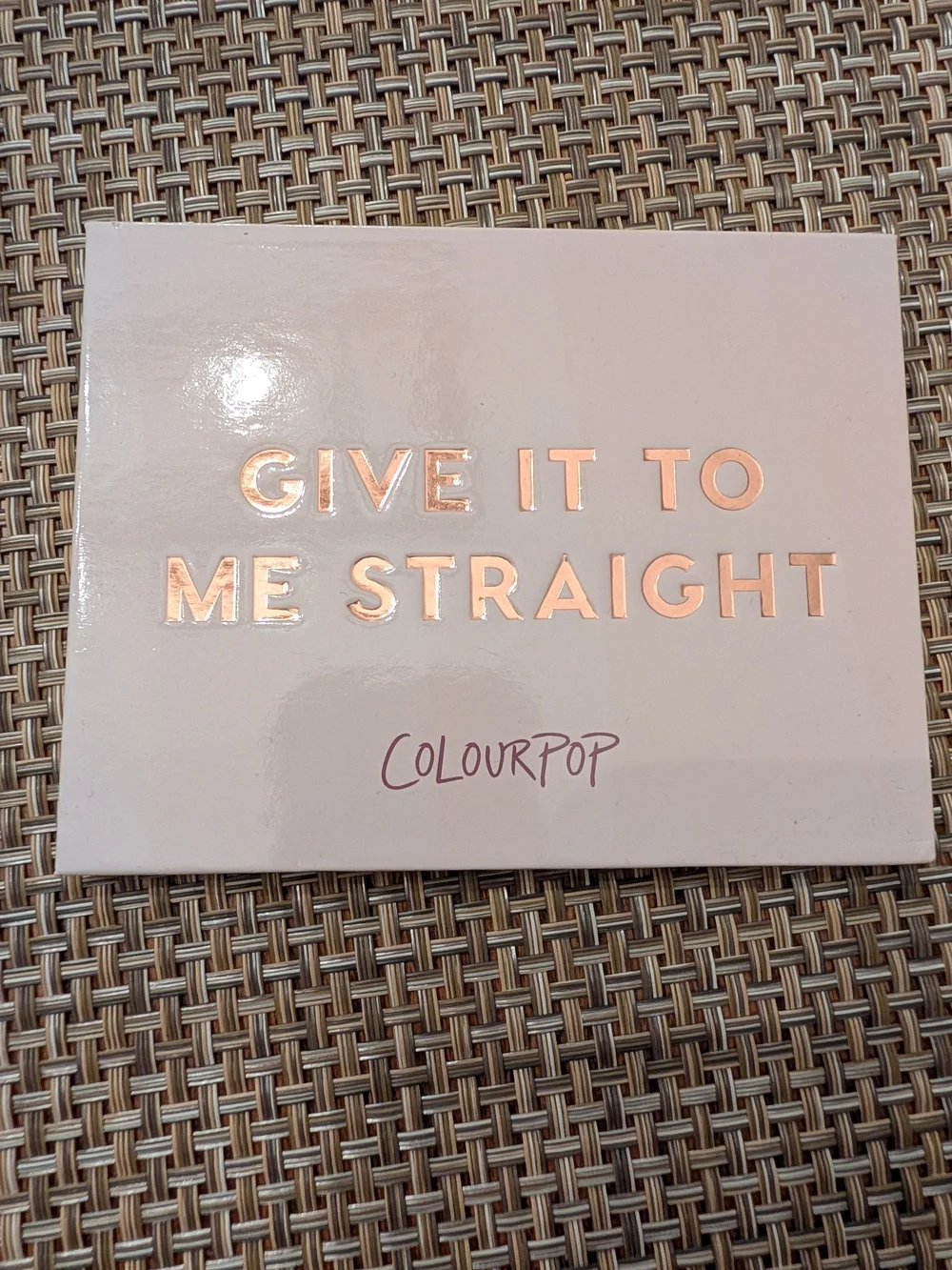 Colourpop Give It To Me Straight Eyeshadow Palette